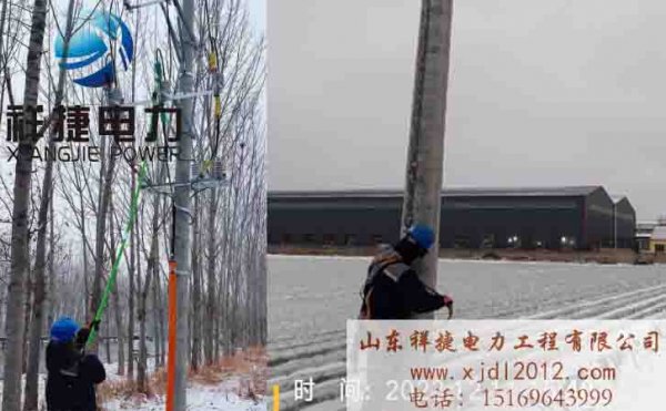 祥捷電力：專業(yè)搶修人員抵抗寒潮，做好全力保電工作